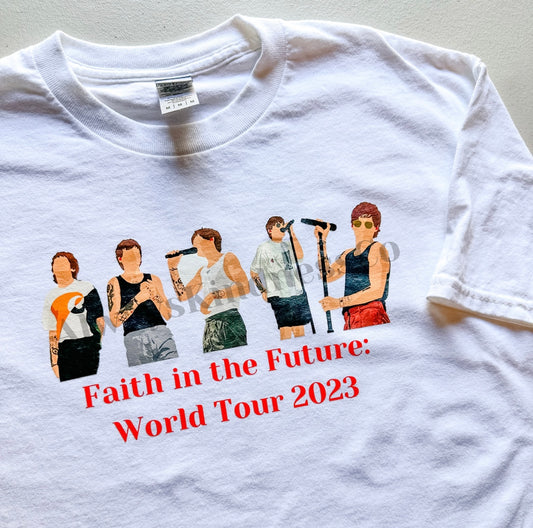 Faith in the Future Customizable Tour Tees and Sweatshirts || Customize with your shows! All dates available!
