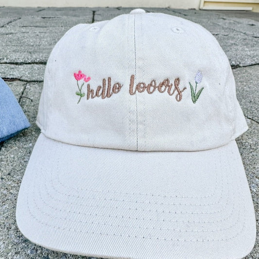 Hello Lovers Flowers || Niall Embroidered Hat - Customizable