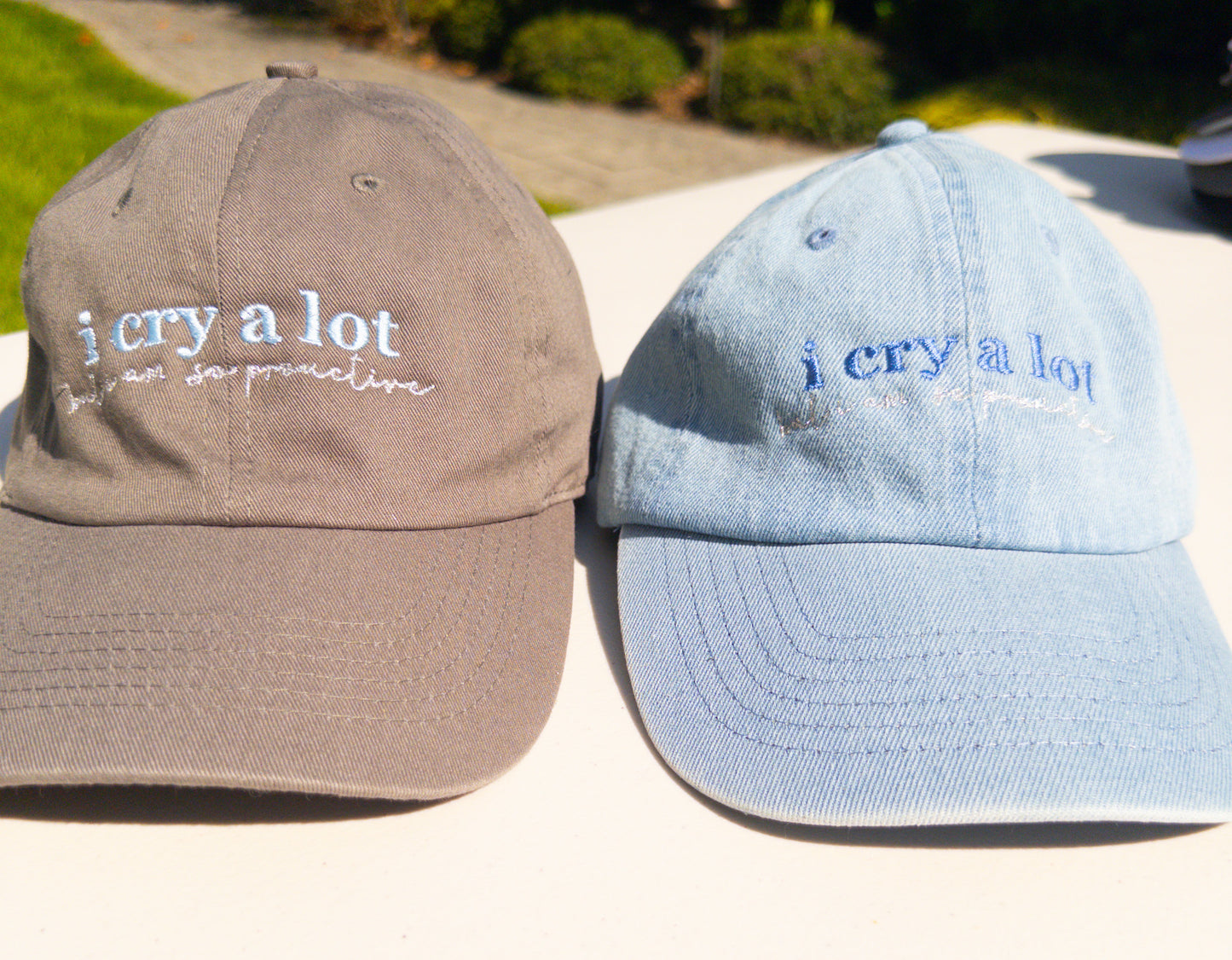 I Cry A Lot ~ Broken Heart || TayTay Embroidered Hat - Customizable