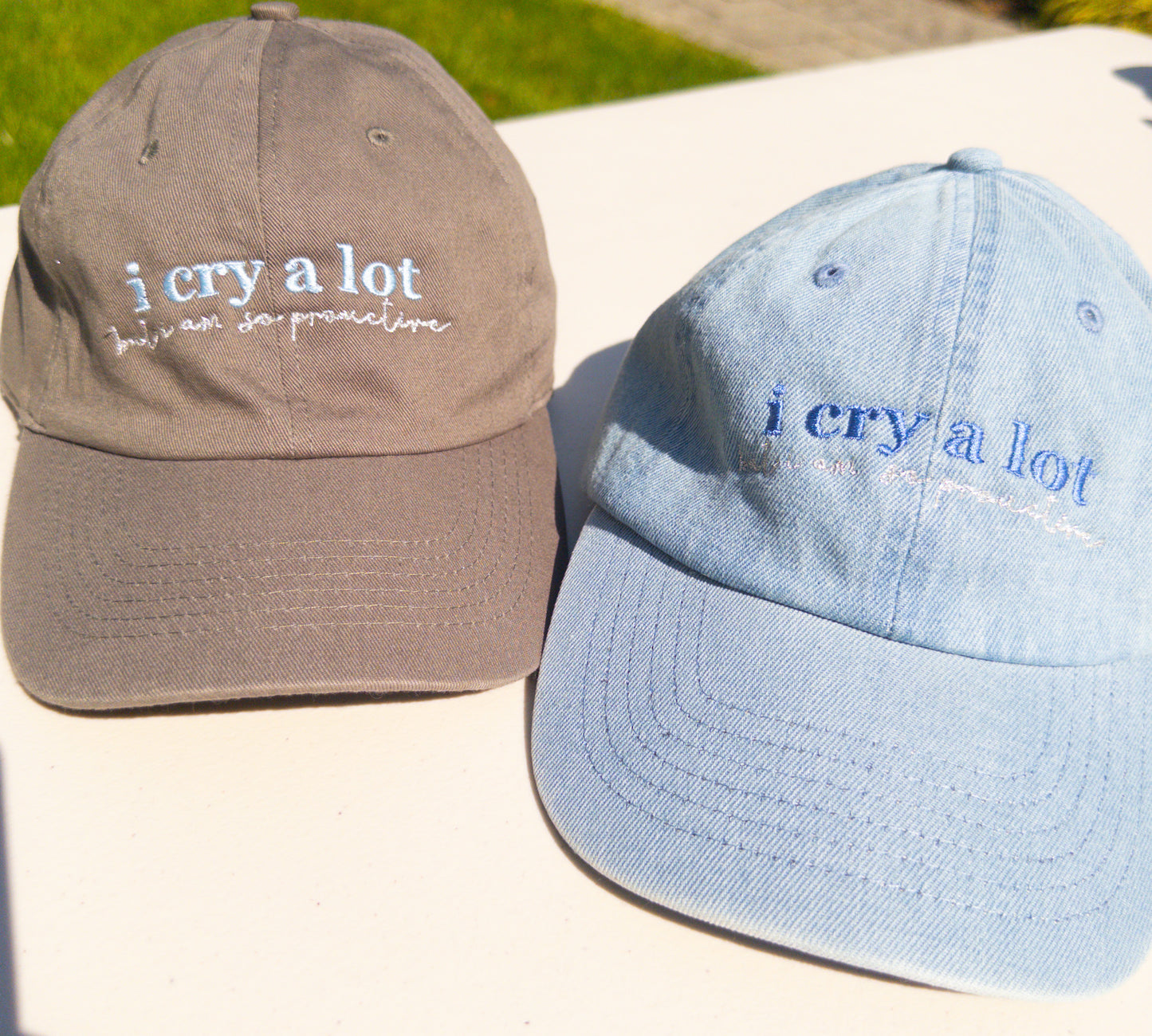 I Cry A Lot ~ Broken Heart || TayTay Embroidered Hat - Customizable