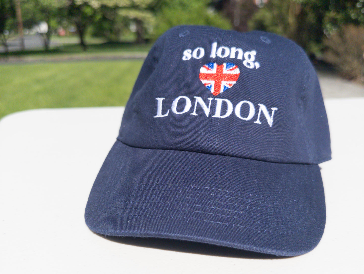 So Long, London || TayTay Embroidered Hat - Customizable