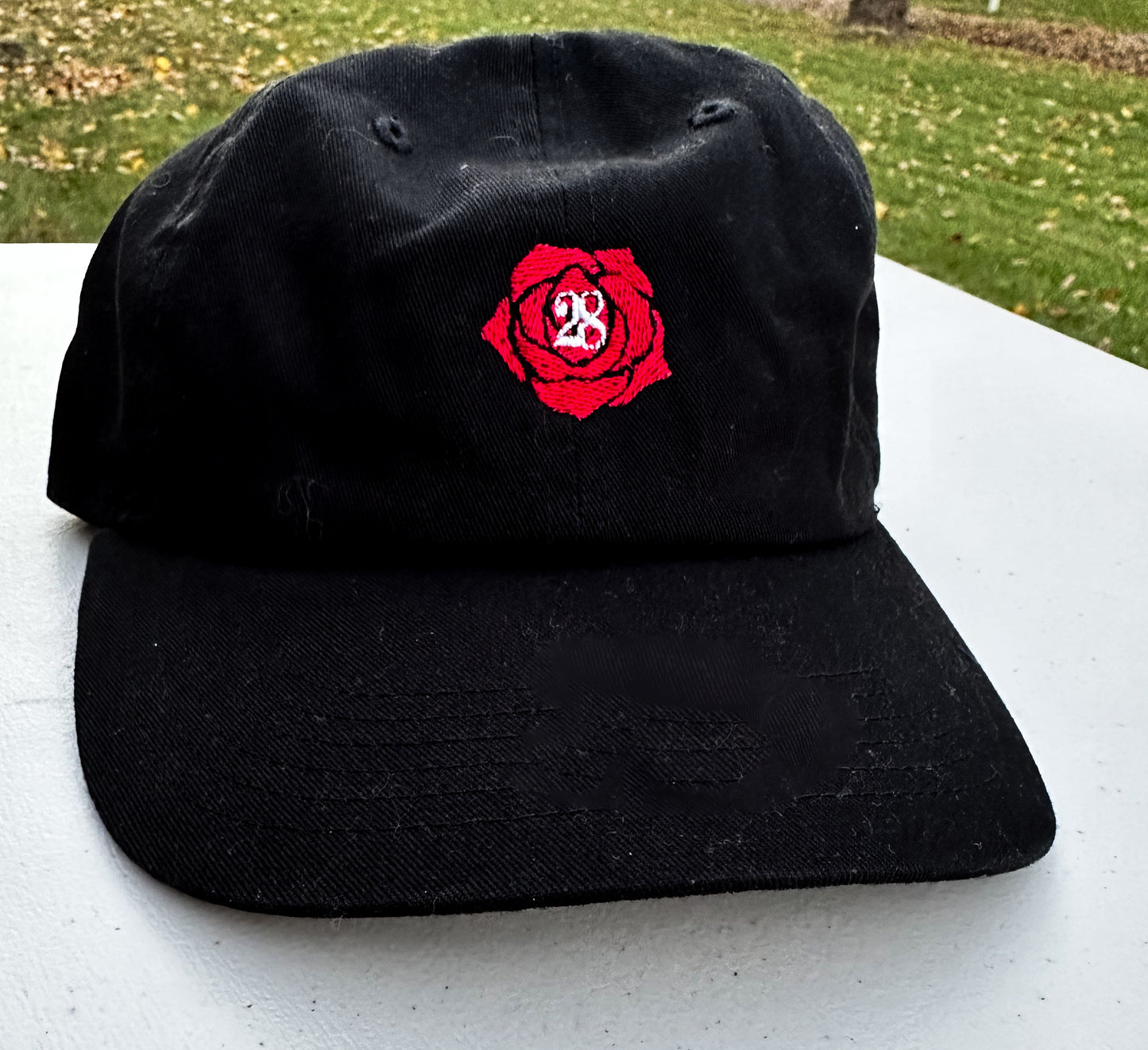 28 Rose || Louis Embroidered Hat - Customizable thread!