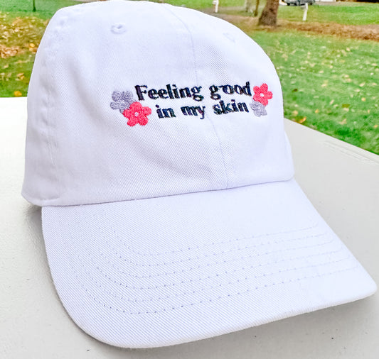 Feeling Good in My Skin || Harry Embroidered Hat - Customizable thread!