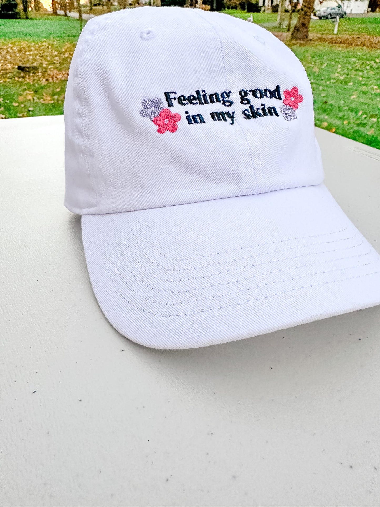 Feeling Good in My Skin || Harry Embroidered Hat - Customizable thread!