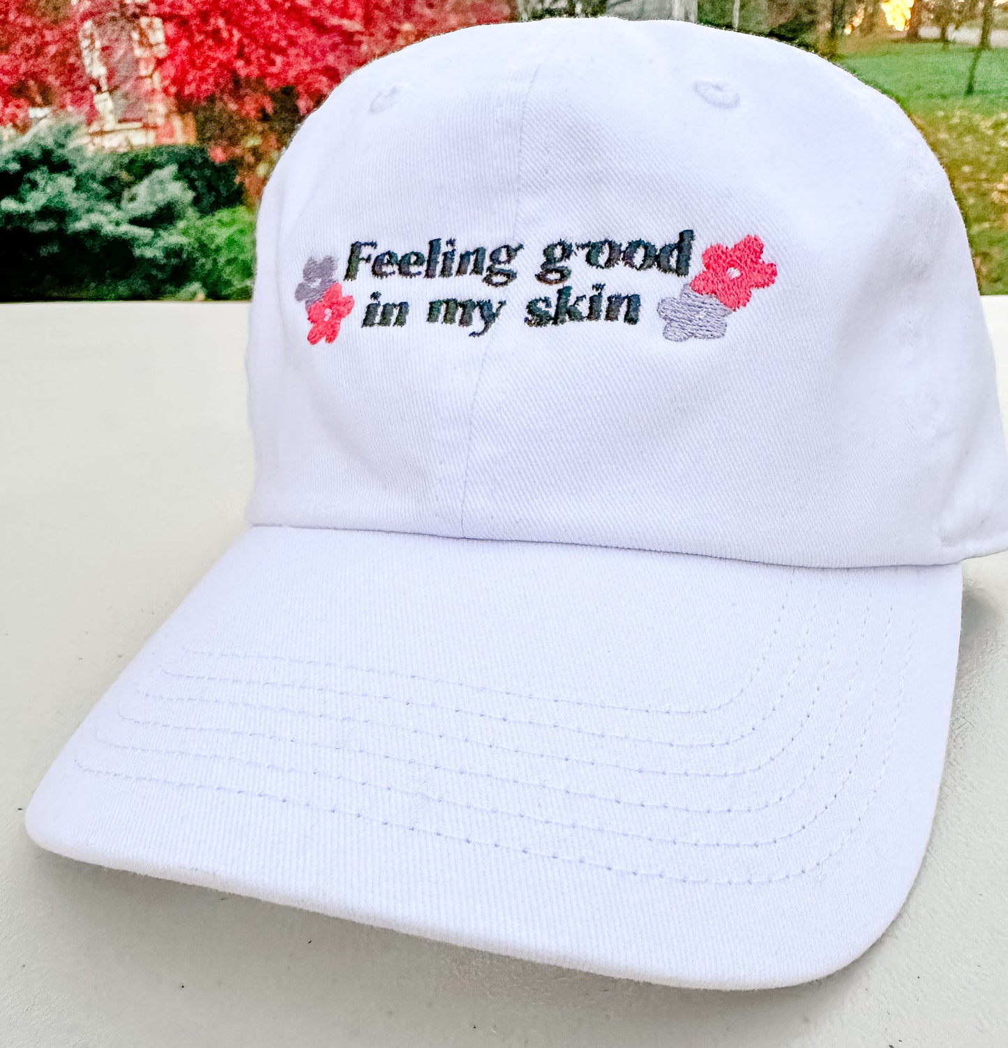 Feeling Good in My Skin || Harry Embroidered Hat - Customizable thread!