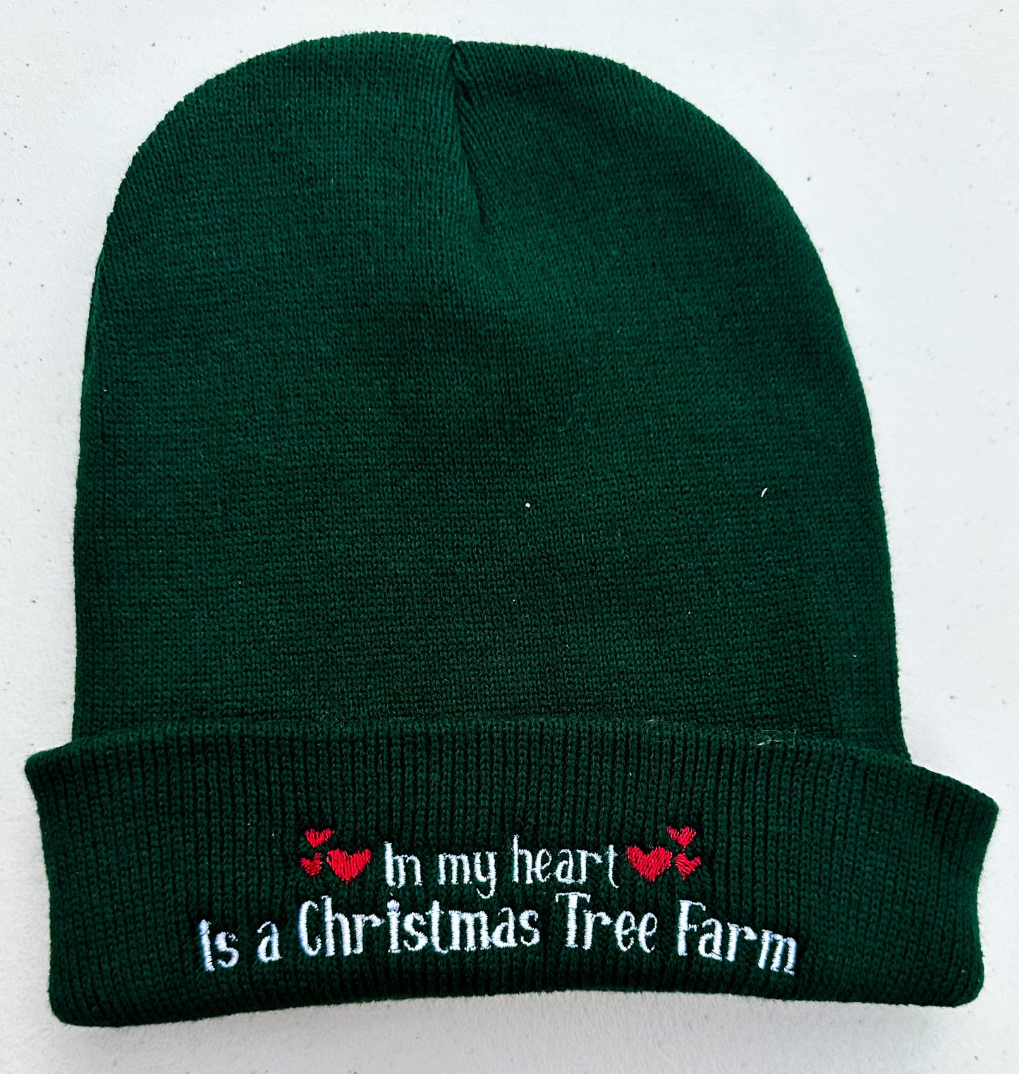 My Heart... A Christmas Tree || Taylor Embroidered Beanie