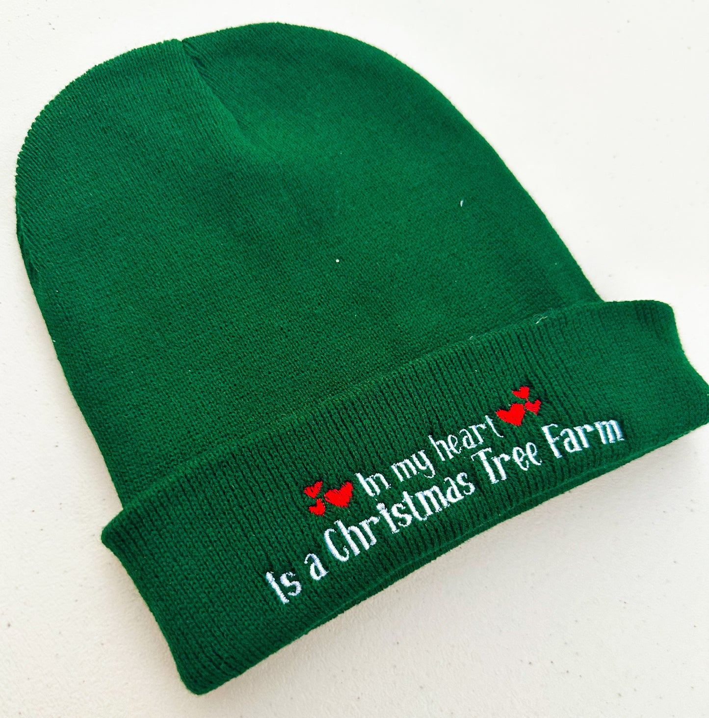 My Heart... A Christmas Tree || Taylor Embroidered Beanie