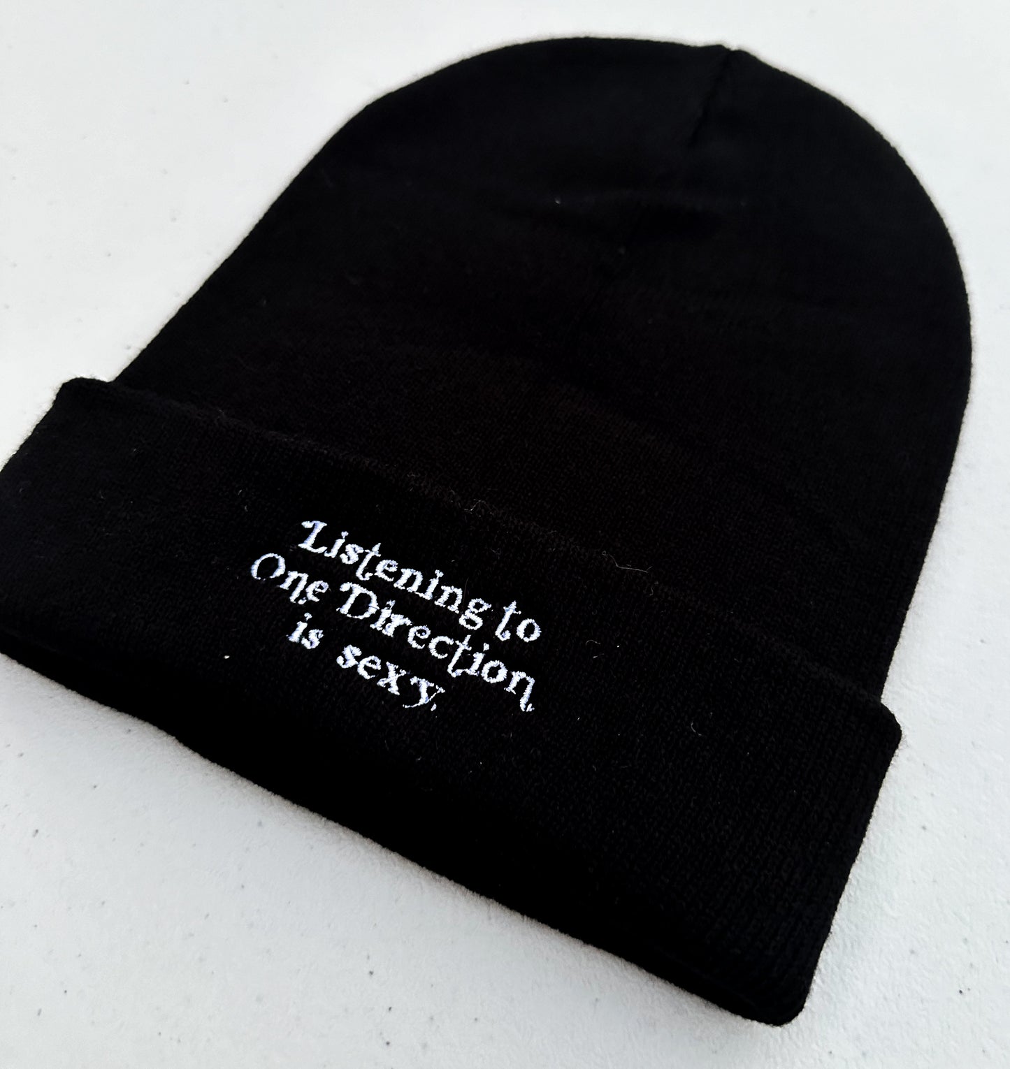 Listening to Music / One Dee / Harry / Louis / Niall is Sexy || Embroidered Beanie - Customizable thread!