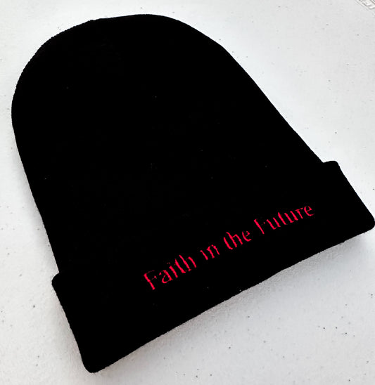 Faith in the Future || Louis Embroidered Beanie - Customizable Thread