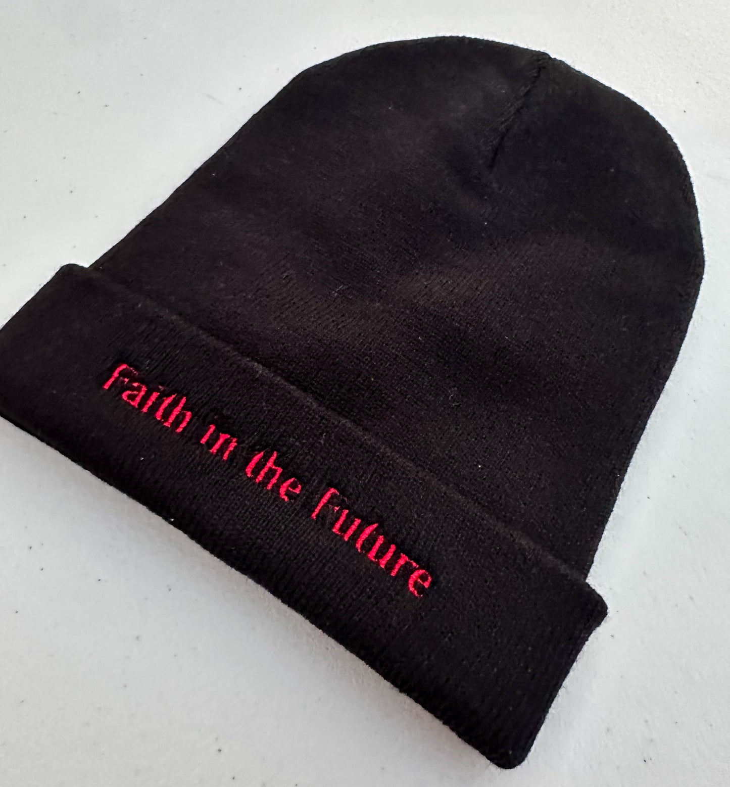 Faith in the Future || Louis Embroidered Beanie - Customizable Thread