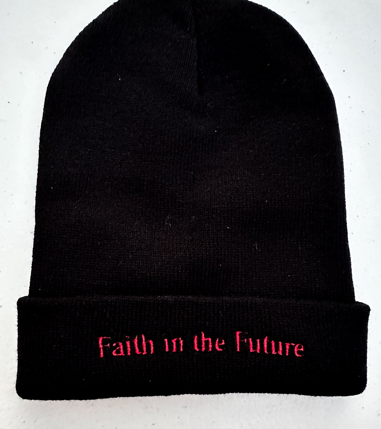 Faith in the Future || Louis Embroidered Beanie - Customizable Thread