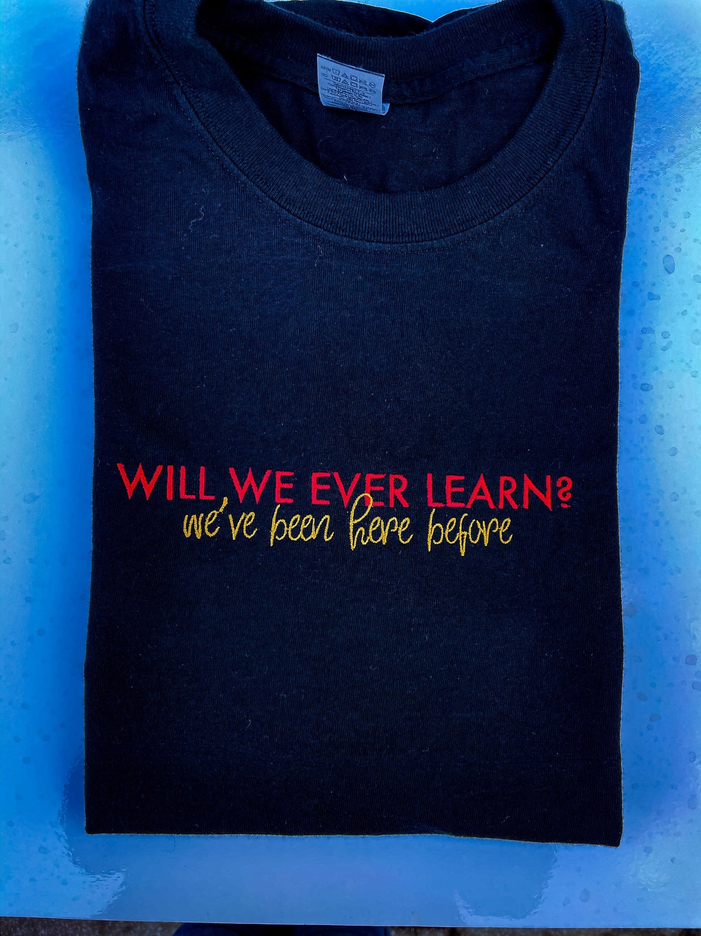 Will We Ever Learn? - SOTT || Embroidered Crewneck and Tee Shirt