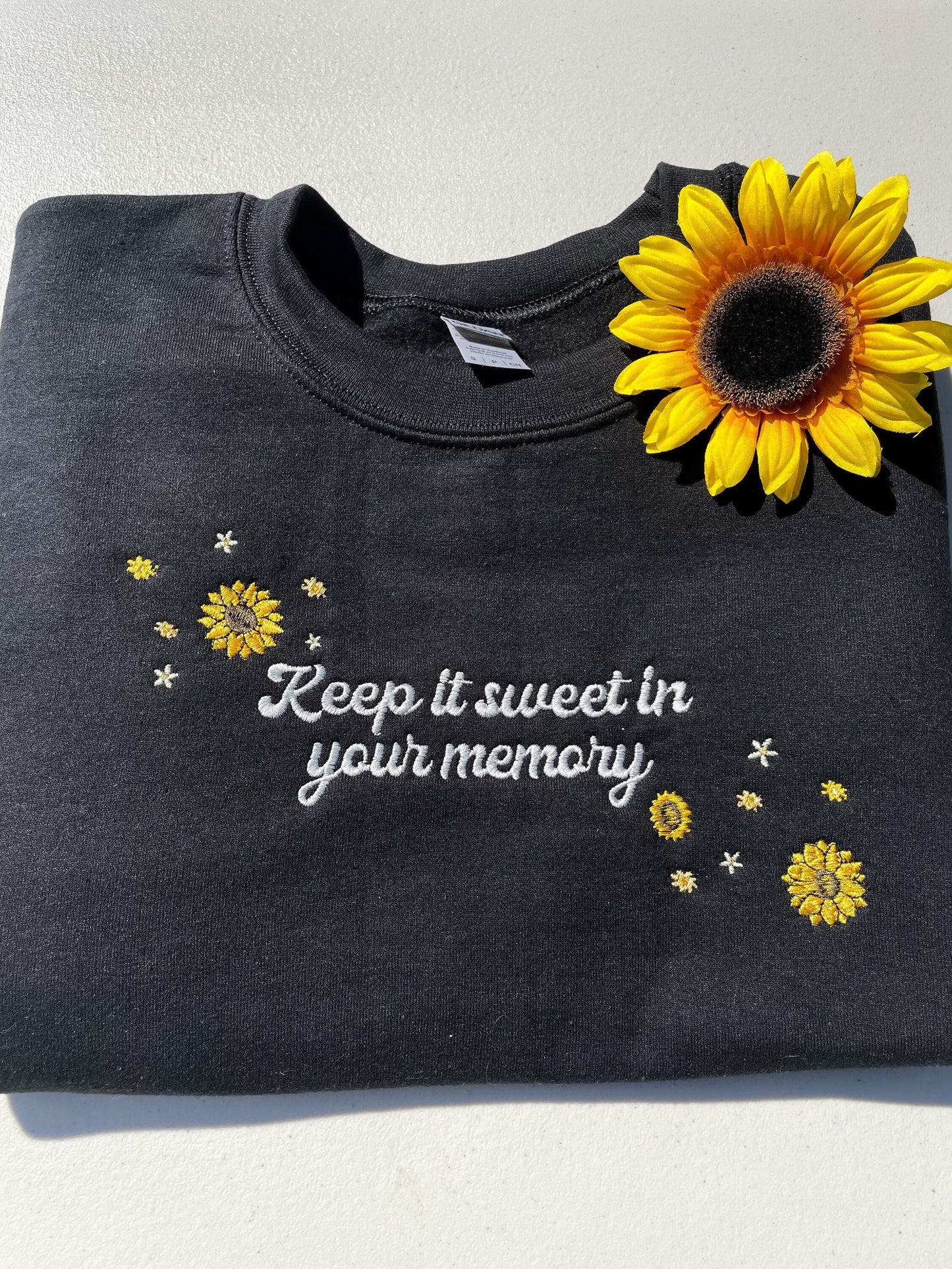 Keep it Sweet - Sunflower vol 6 || Embroidered Crewneck, Sweatshirt, and Tee Shirt