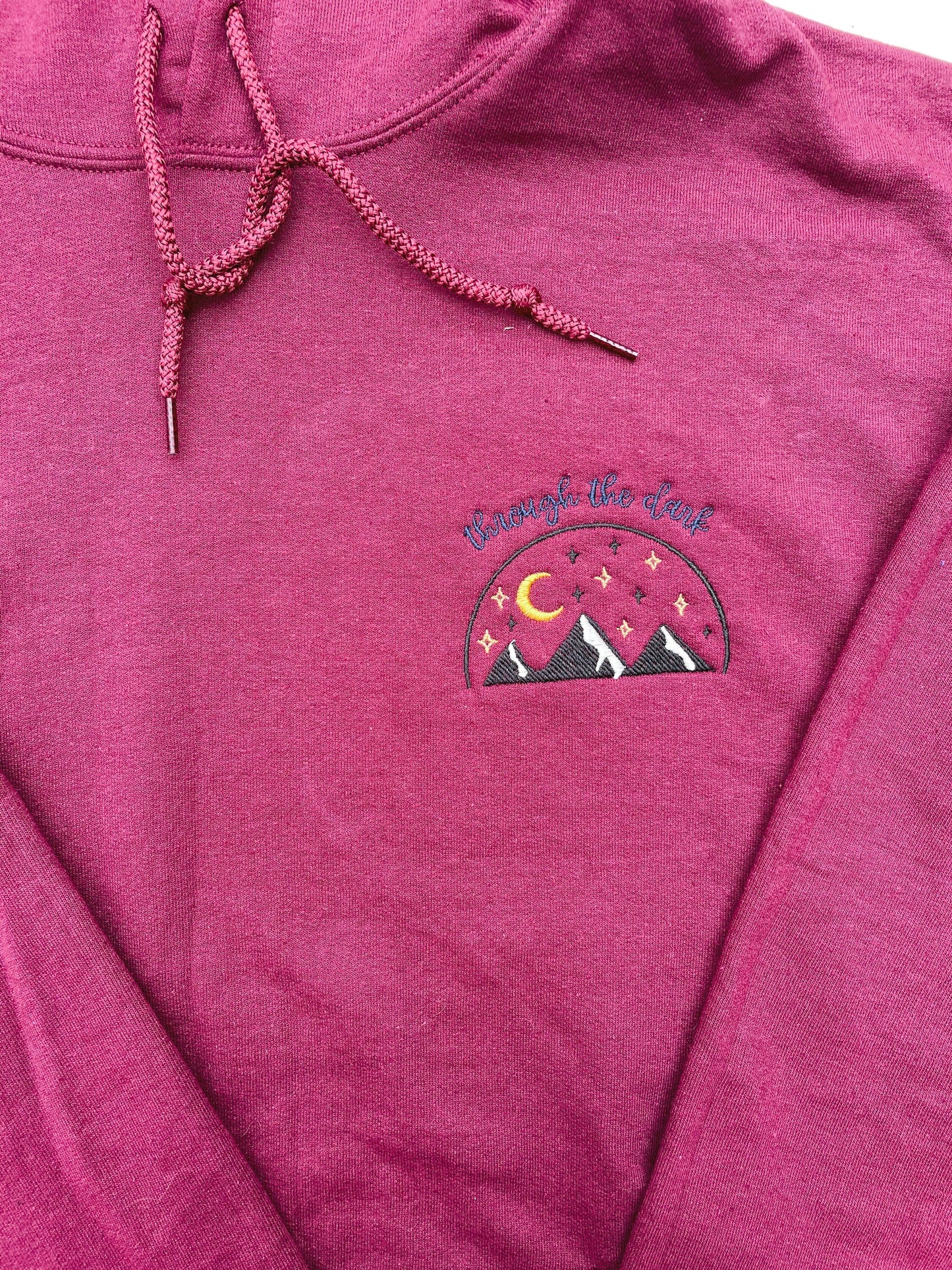 Through the Dark Mountains || Embroidered Crewneck and Hoodie