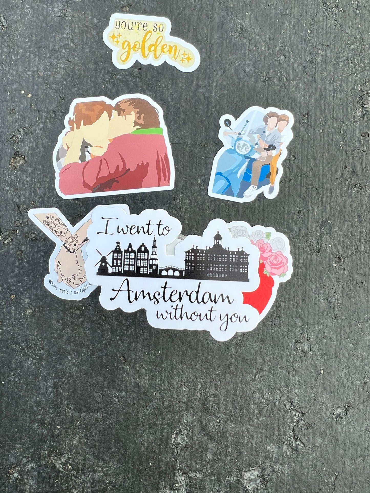 Mini Stickers/Sticker Pack - Waterproof Available || But Daddy, Golden, Adore You, Bad Day, Tommo Way, Amsterdam, Always You