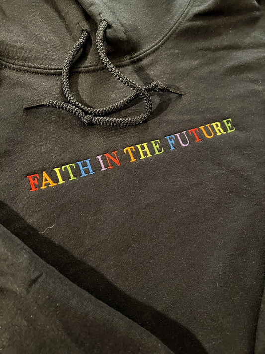 Faith in the Future || Louis Embroidered Crewneck, Hoodie, and Tee Shirt