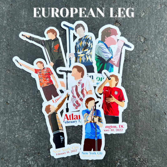 Louis LTWT Tour Stickers - European Leg - Waterproof Available