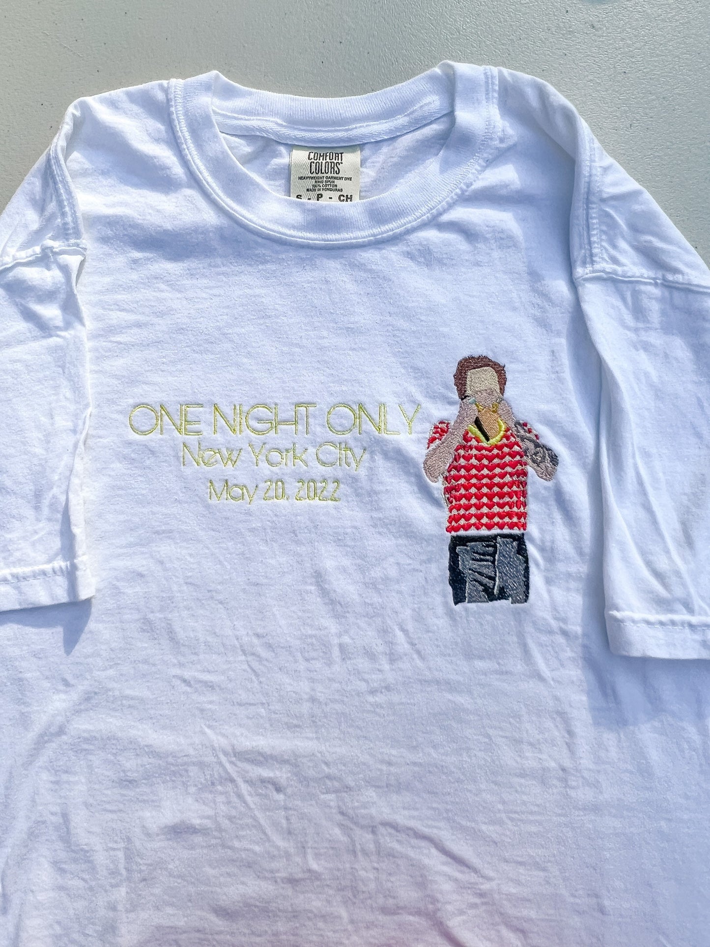 One Night Only - ONO New York || Harry Embroidered Comfort Colors Tee Shirt, Long Sleeve, and Crewneck