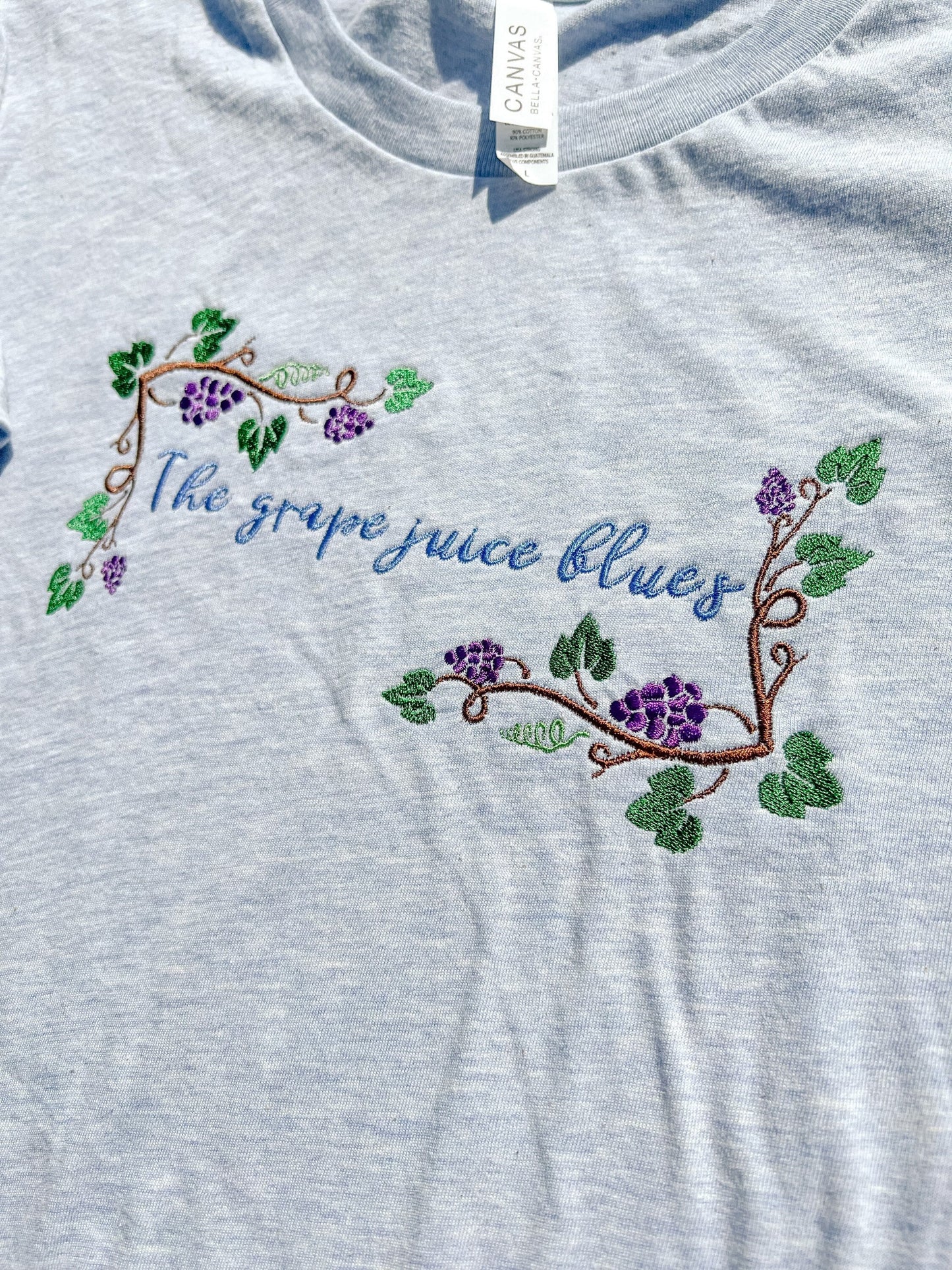 The Grape Juice Blues || Harry Embroidered Tee Shirt and Crewneck