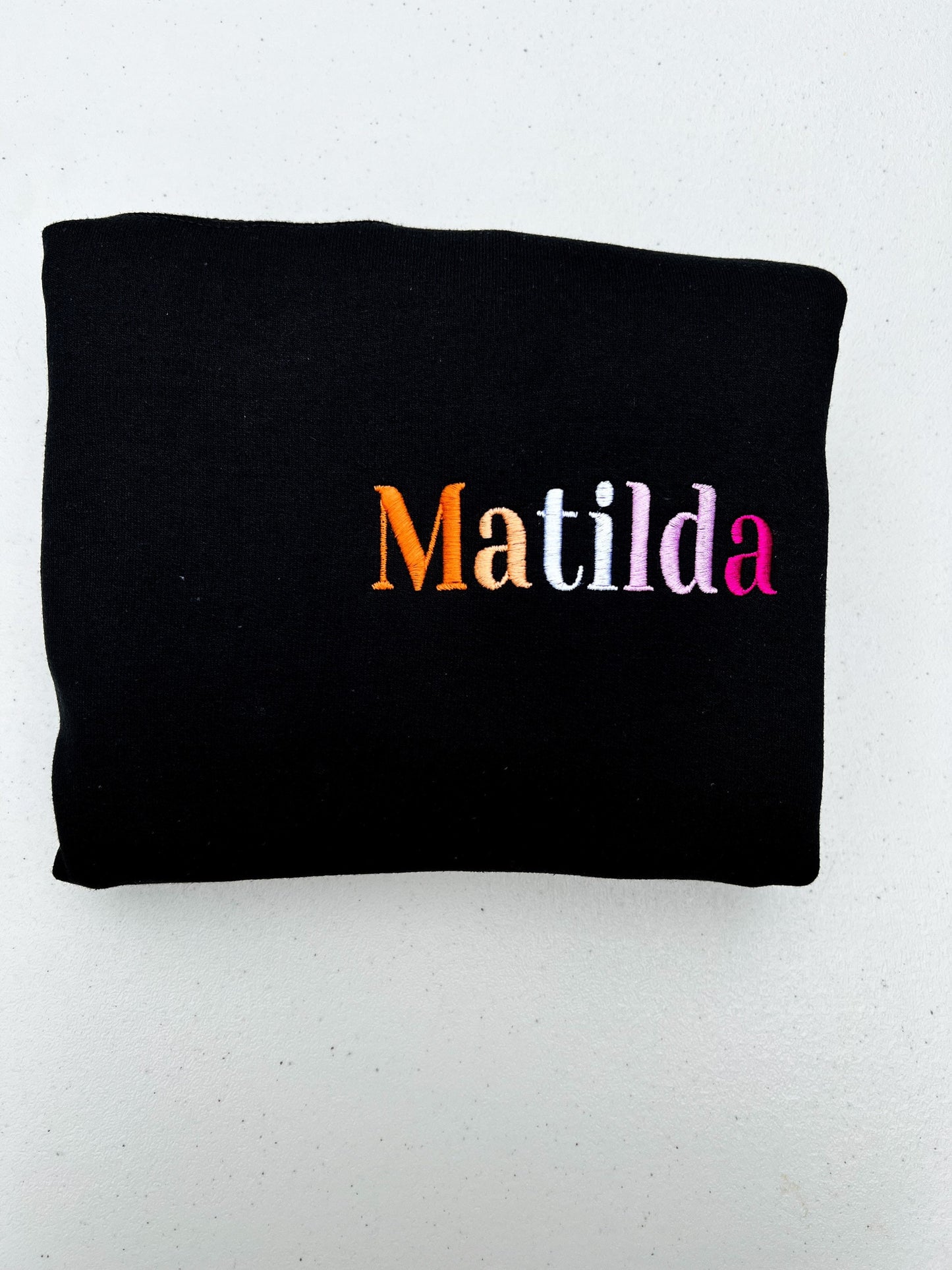 Matilda Pride || Harry Embroidered Crewneck, Sweatshirt, and Crop Top || Customizable thread to All Pride Flags