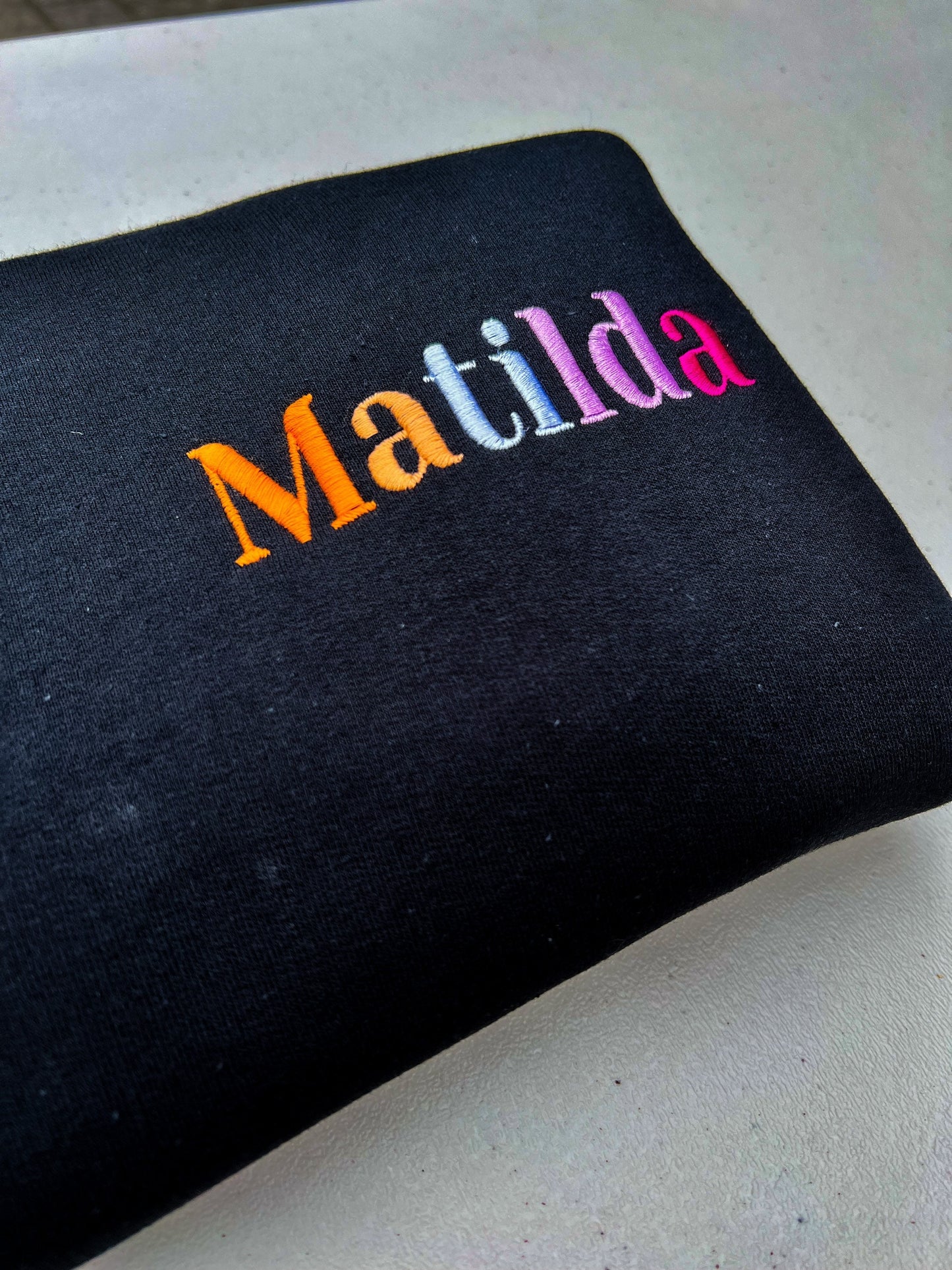 Matilda Pride || Harry Embroidered Crewneck, Sweatshirt, and Crop Top || Customizable thread to All Pride Flags