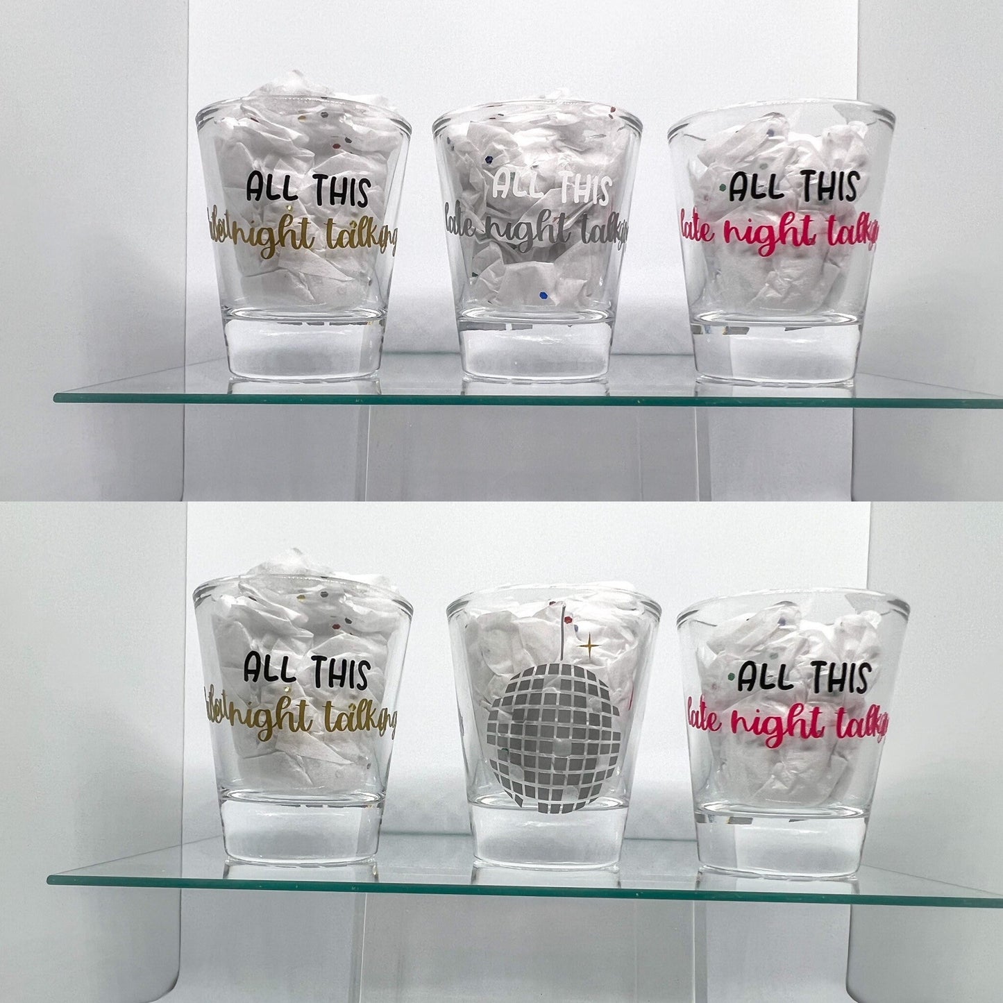 H's House Shot Glass Pack and Singles || As It Was, Late Night Talking, Daydreaming, Cinema, Daylight || Gift Wrap & More Colors