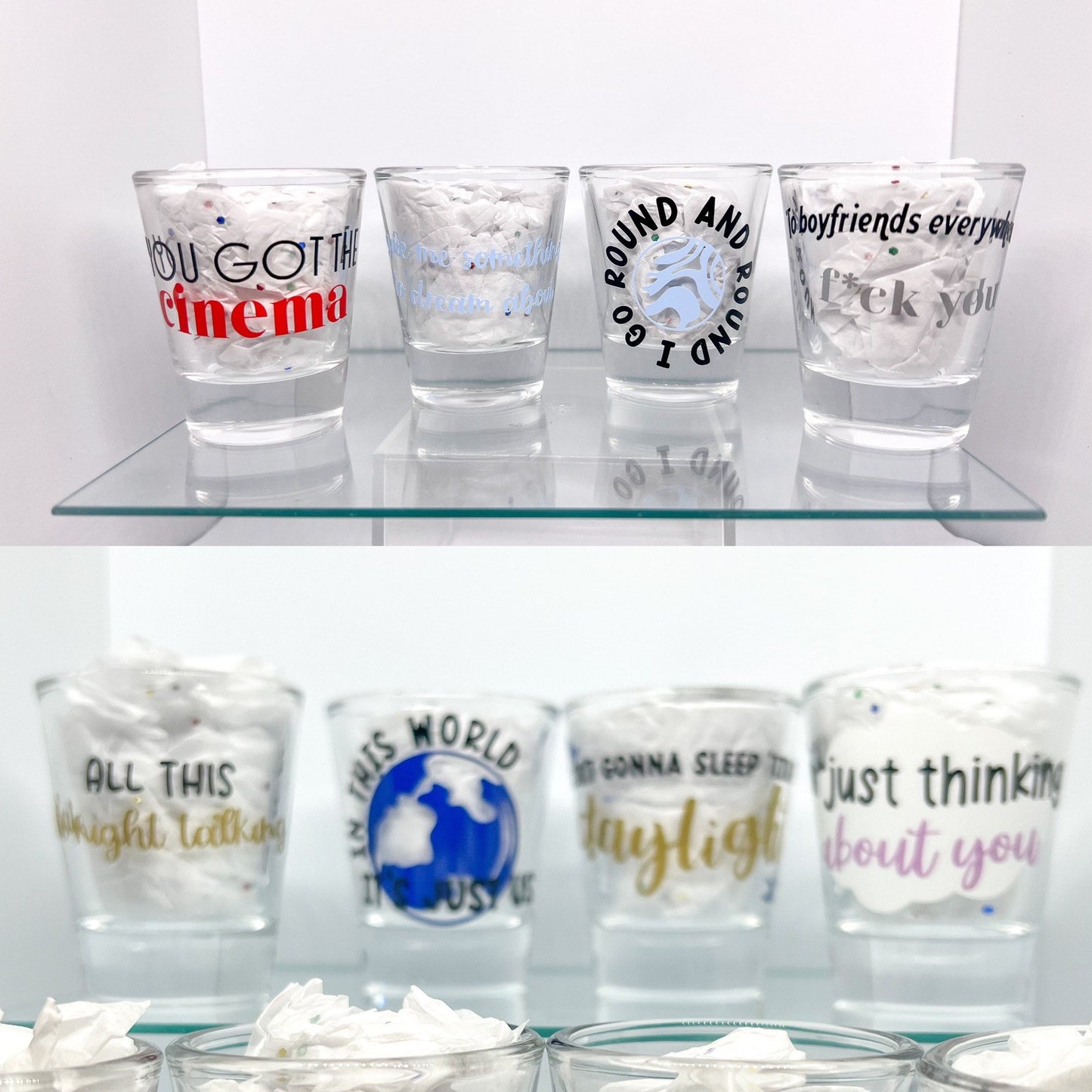 H's House Shot Glass Pack and Singles || As It Was, Late Night Talking, Daydreaming, Cinema, Daylight || Gift Wrap & More Colors