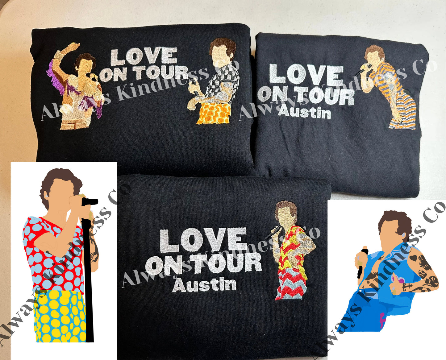 5 Show - HSLOT Residency AND 2022/2023 Shows - All Nights Available || Harry Embroidered Comfort Colors Tee Shirt, Crewneck, and Hoodie