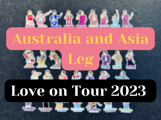 Love On Tour hslot Harry Stickers - Australia and Asia Leg 2023 - Waterproof Available