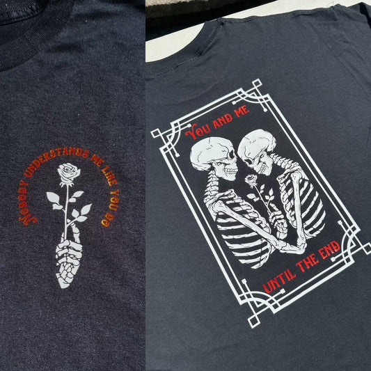 Nobody Understands Me Like You Do - Silver Tongues Skeletons || Louis Tee Shirt, Crewneck, and Long Sleeve